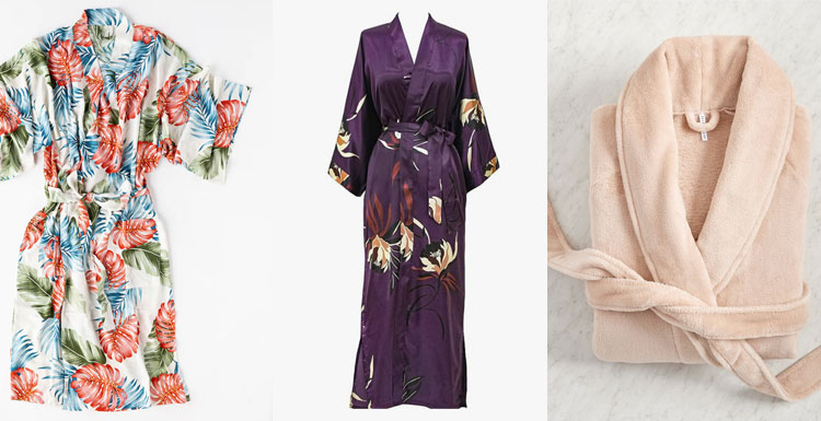 Robes and Kimonos from Highway Robery, Amazon, and Pottery Barn